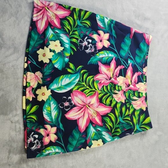 Tommy Bahama Everyday Active Floral Print Skort Athletic Tennis Pockets XS - Picture 1 of 6